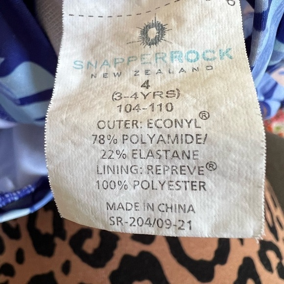 Snapper rock mango tango surf swimsuit one piece long sleeve uv protection - Picture 3 of 4